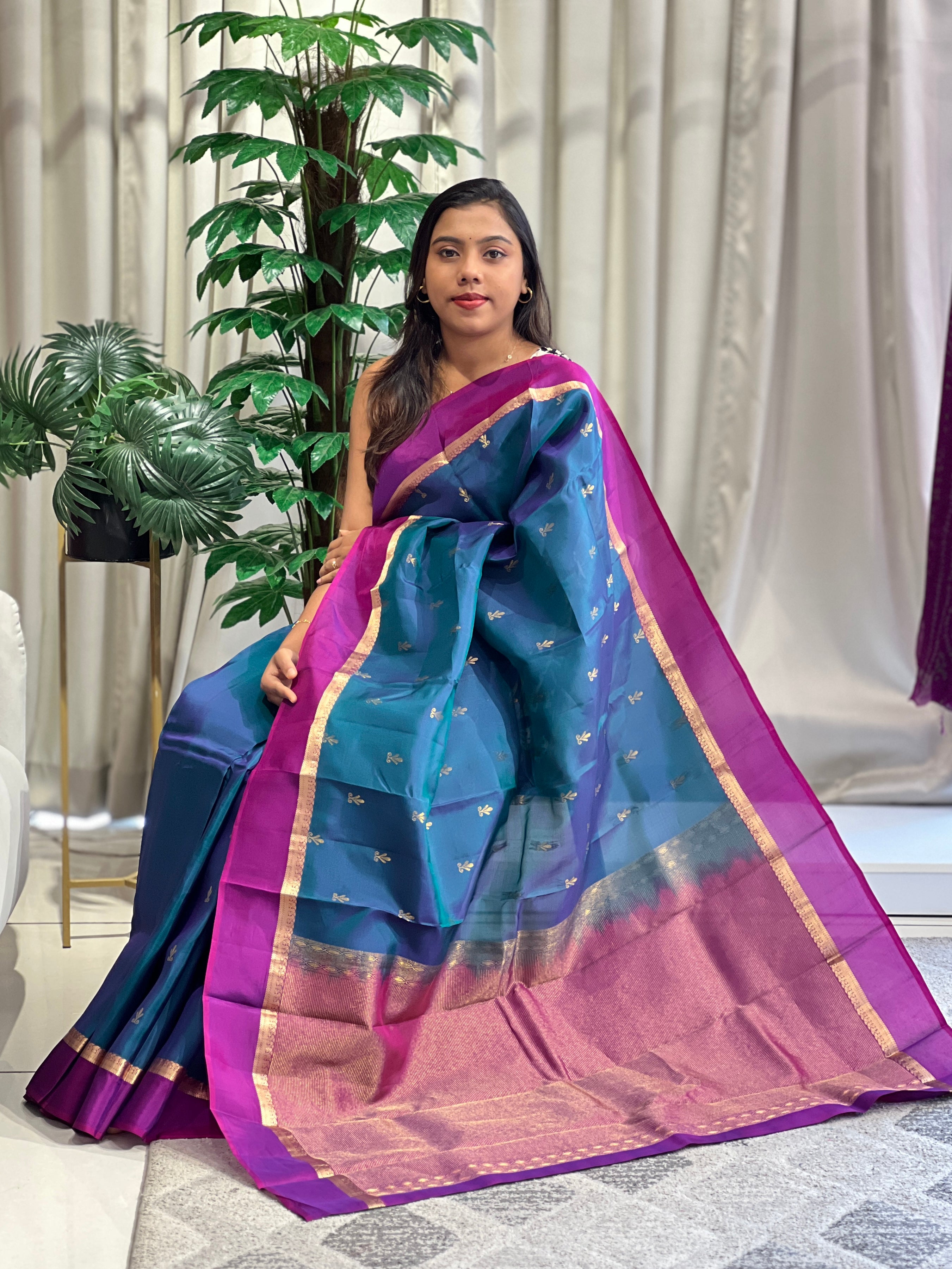 Buta Woven Pattern Soft Silk Saree | SMT232