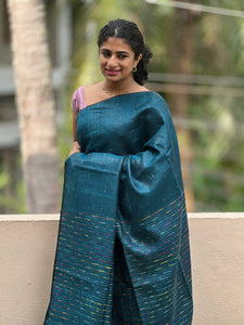 Kesiya Weaved Blended Linen Saree | DLS131