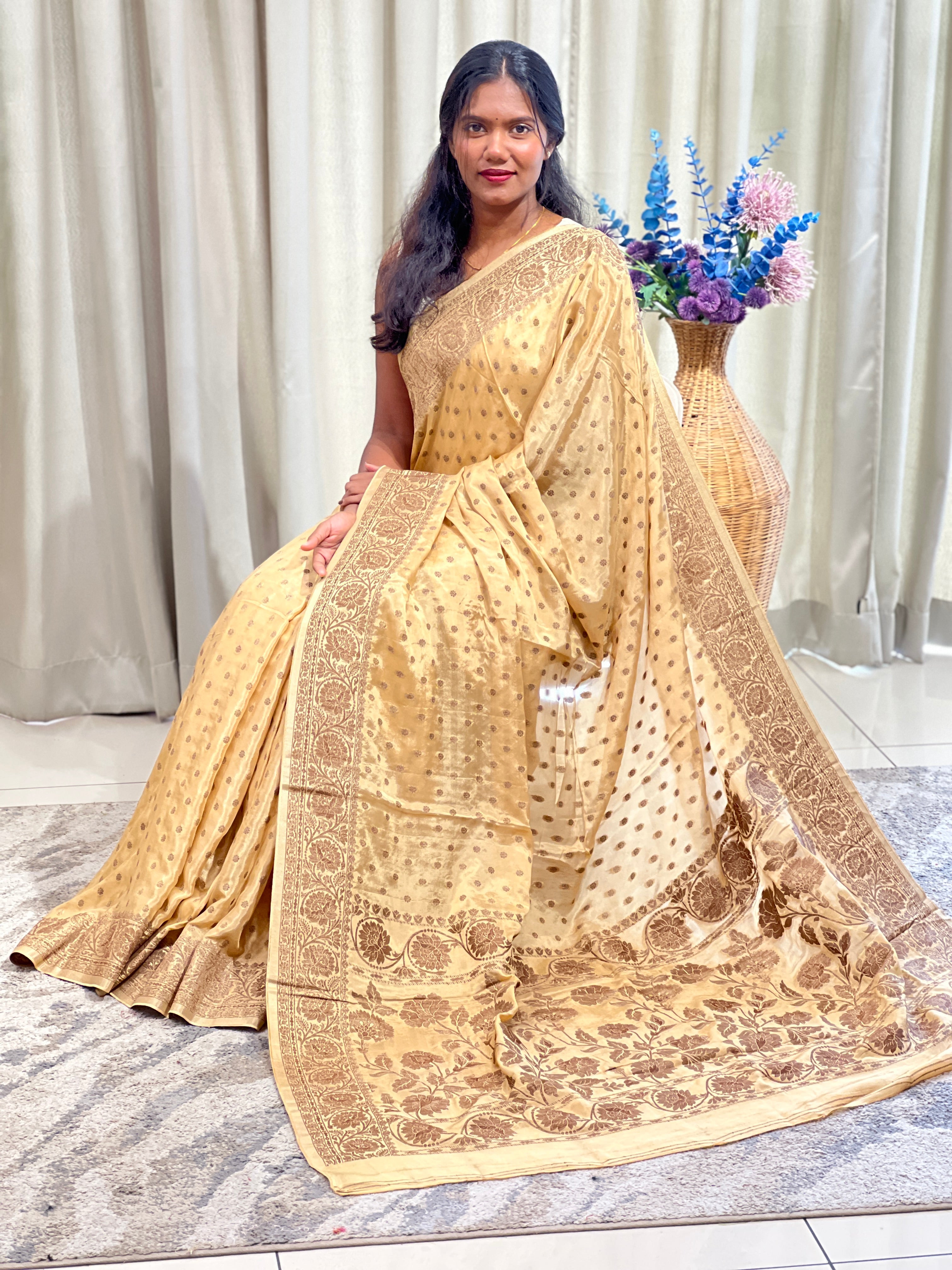 Banarasi Woven Crepe Silk Saree | YNG1752
