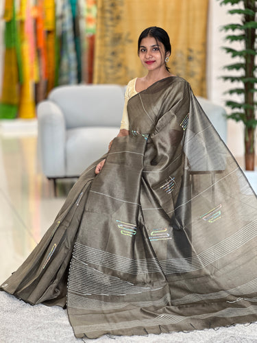 Kesiya Weaved Semi Tussar Saree | PD523