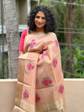 Golden Zari Tissue Saree | ACT986