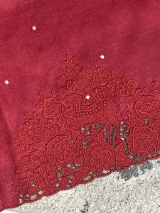 Cut Work Embroidered Pattern Pure Tussar Saree | RGD687