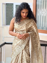 Geometrical Print Semi Silk Saree | DVS126