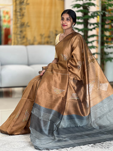 Thread Woven Semi Silk Saree | PD525