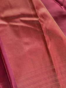 Copper Zari Woven Handloom Kanchipuram Saree | HH218