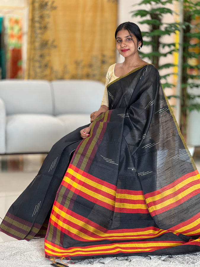 Thread Woven Semi Silk Saree | PD491