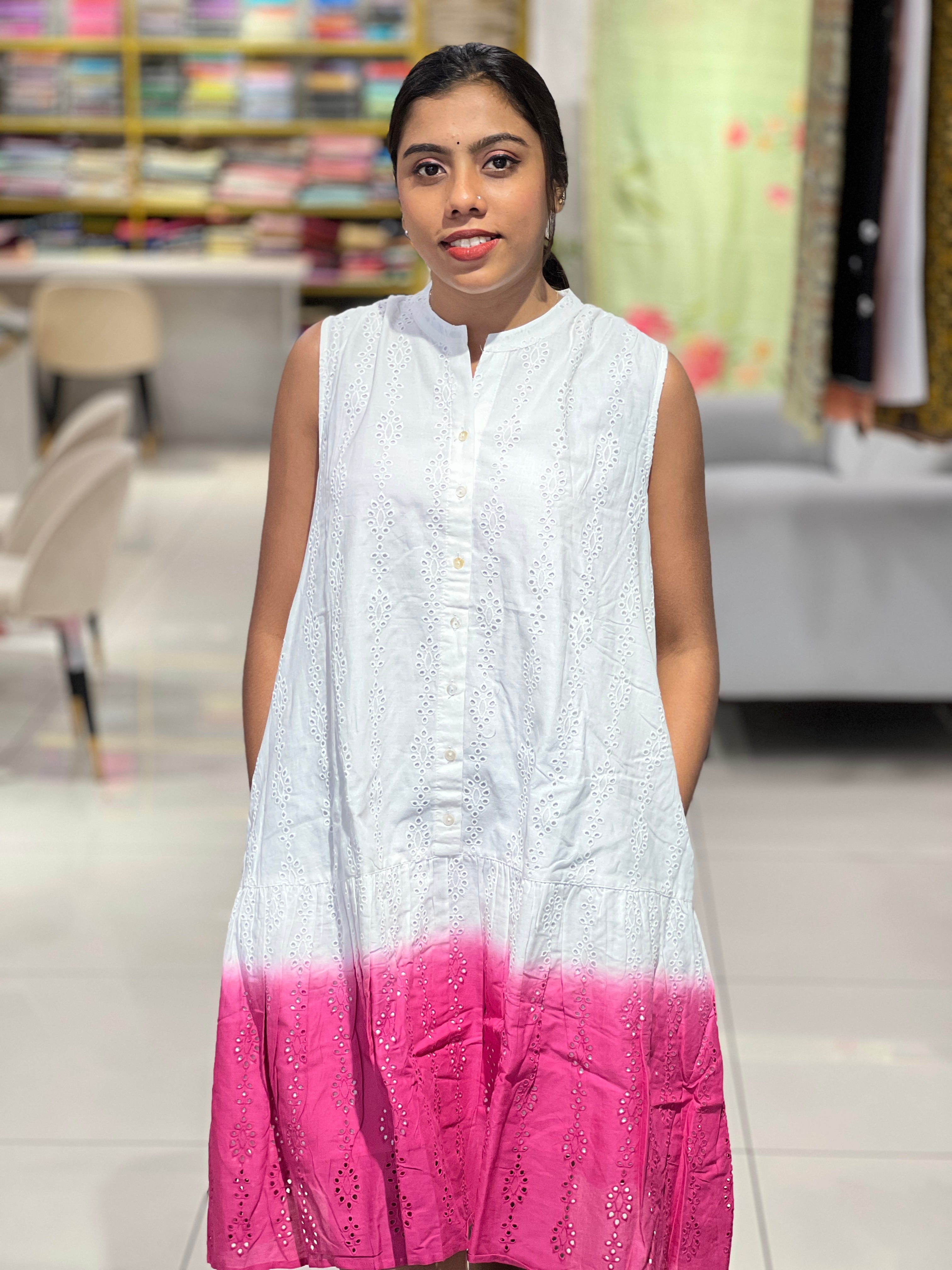Hakoba Patterned Cotton Kurta | PGI186