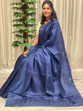 Cut Work Embroidered Pattern Pure Tussar Saree | RGD688