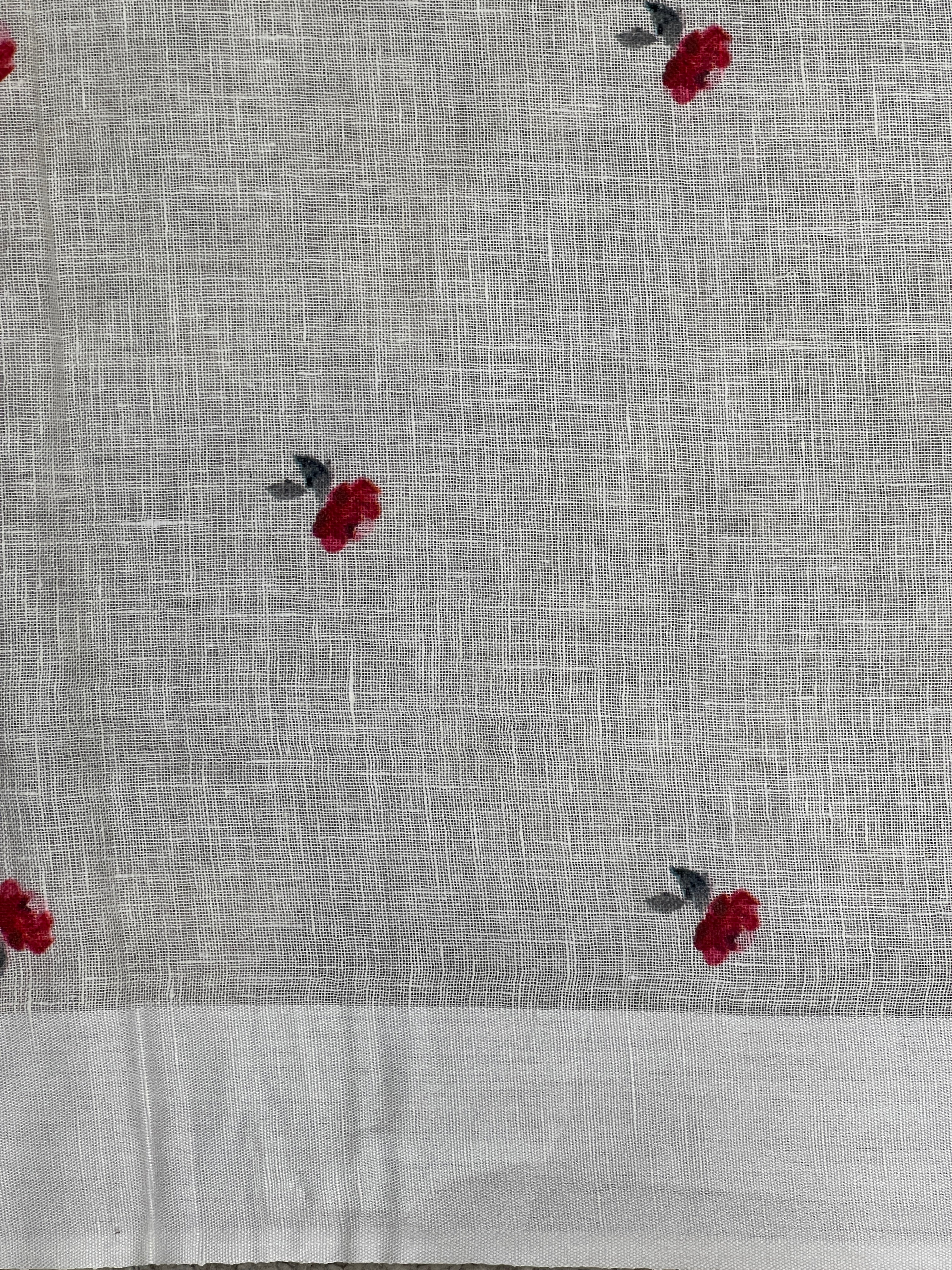 Floral Digital Printed Pure Linen Saree | MR430