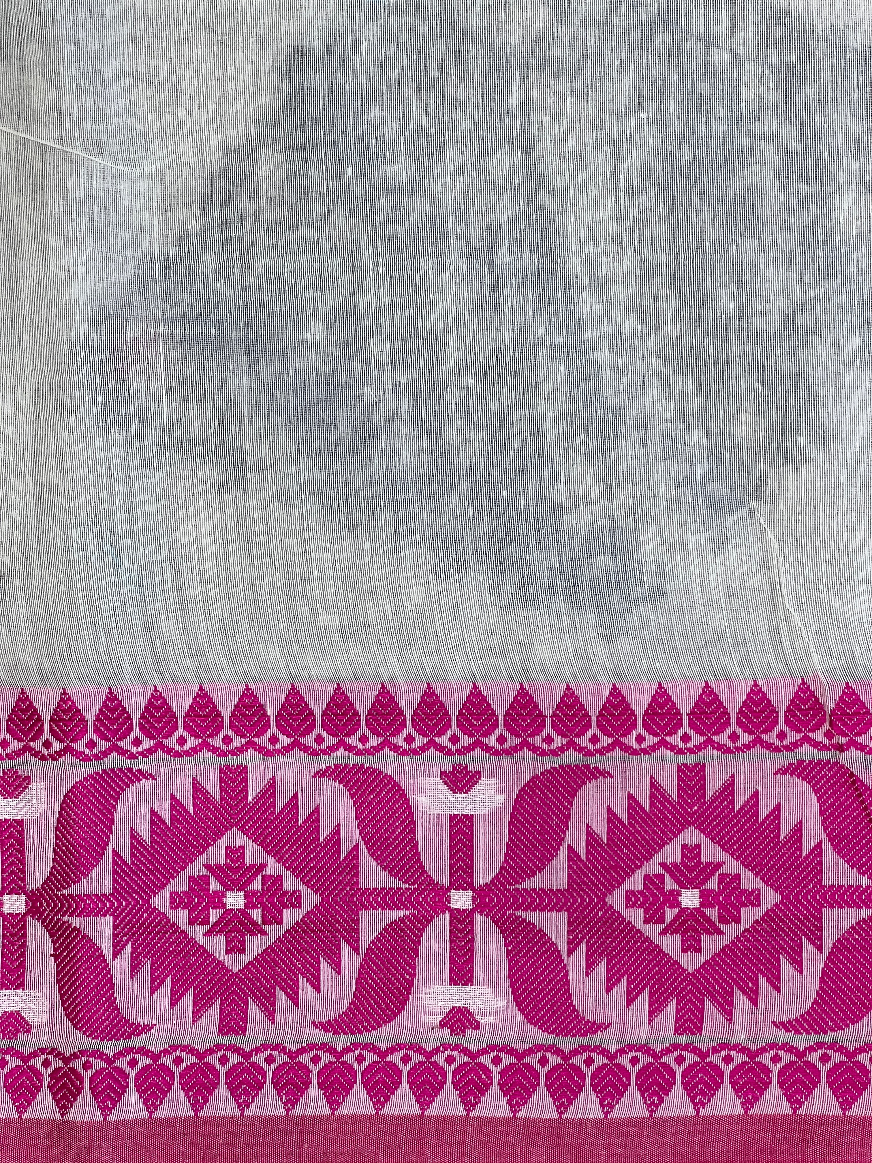 Jamdani Woven Chanderi Cotton Saree | AYD249