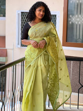 Computerized Embroidery Semi Silk Saree | ACT979