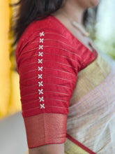 Embroidery Design Linen Unstitched Blouse | BM180