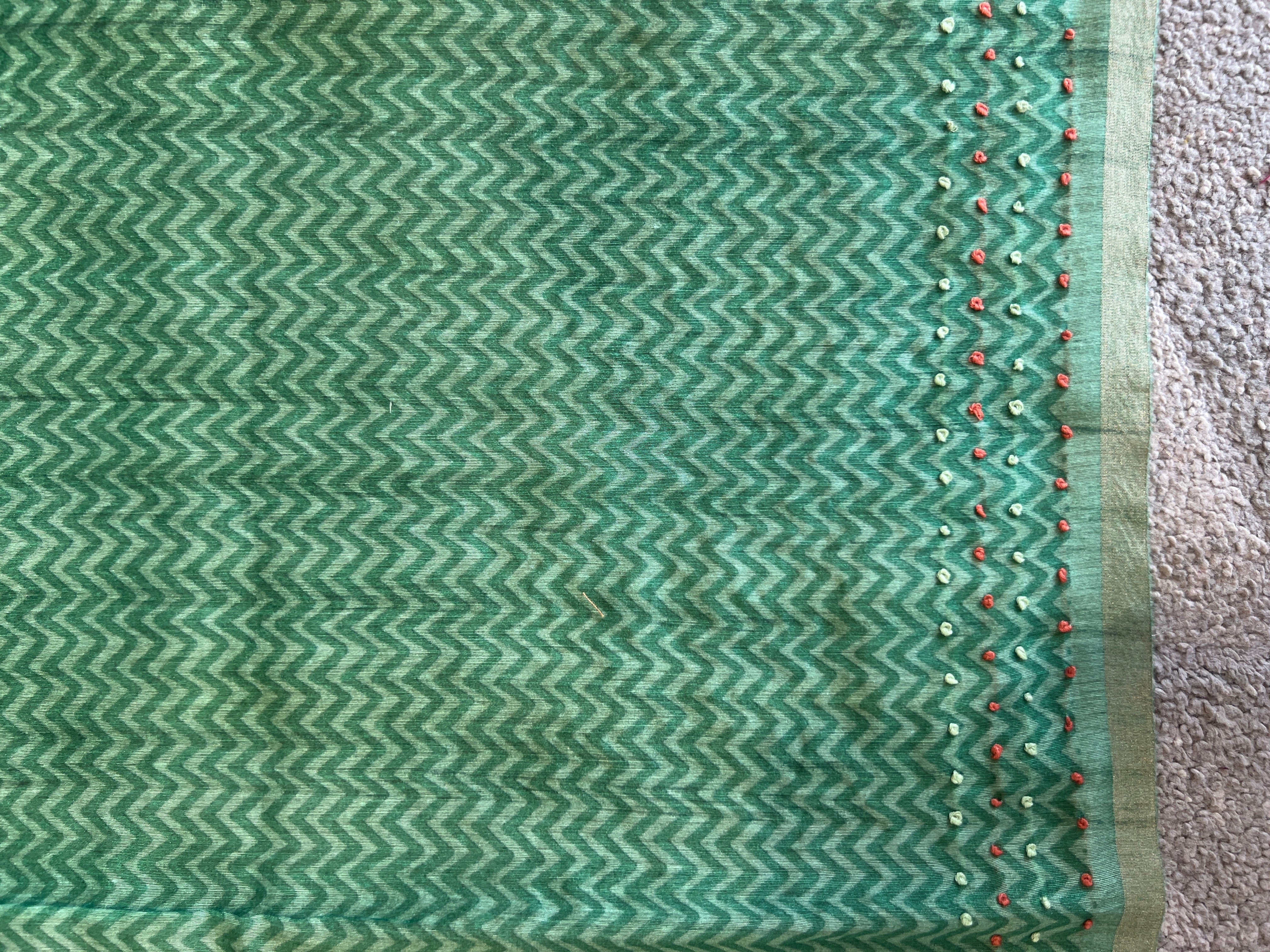 Floral Printed Pattern Chanderi Finish Saree | DVS148