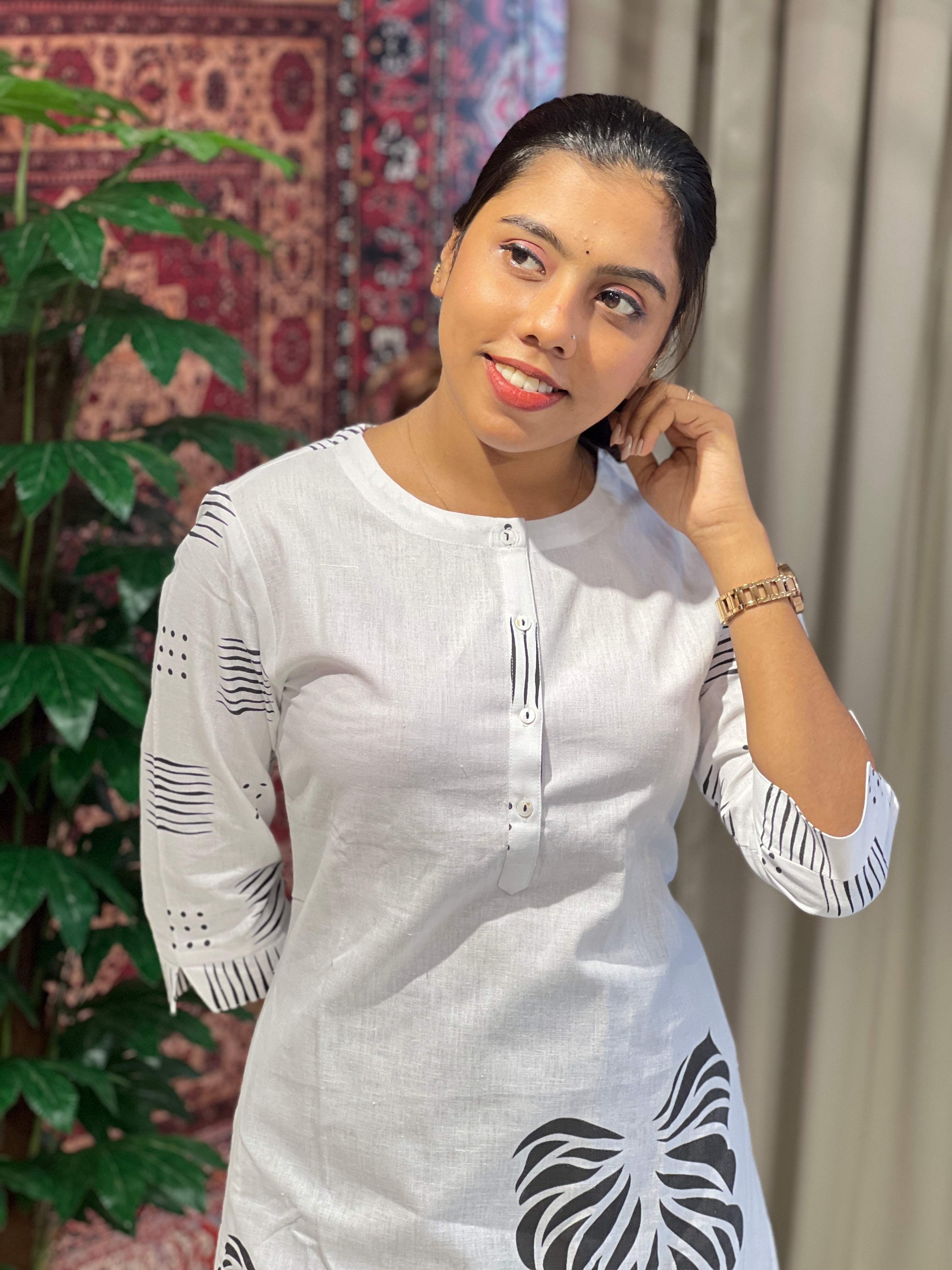 Printed Cotton Kurta | PGI212
