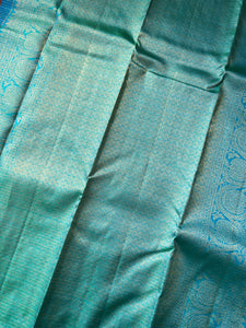 Stripe Pattern With Buta Weaved Kanchipuram Saree | OM205