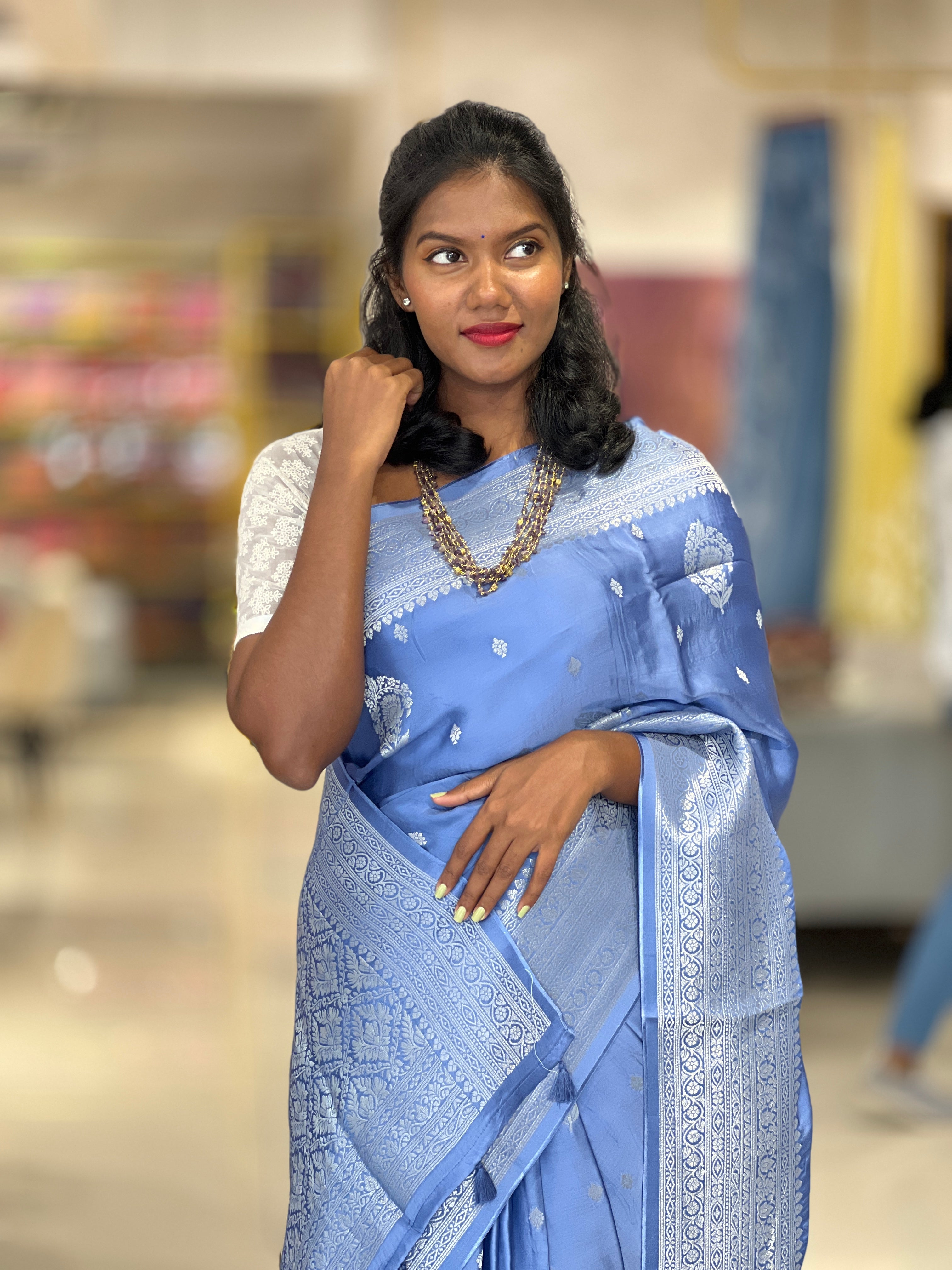 Banarasi Weaving Pattern Kathan Silk Saree | DVS171