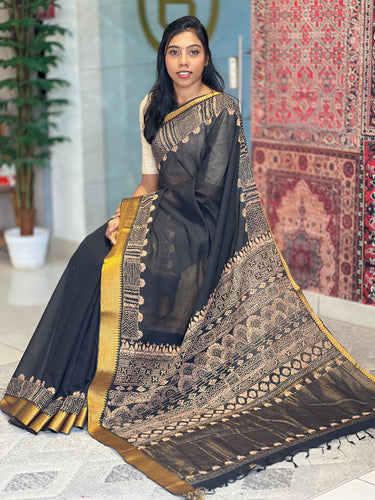 Thread Embroidery Mangalgiri Cotton Saree | SBS1253