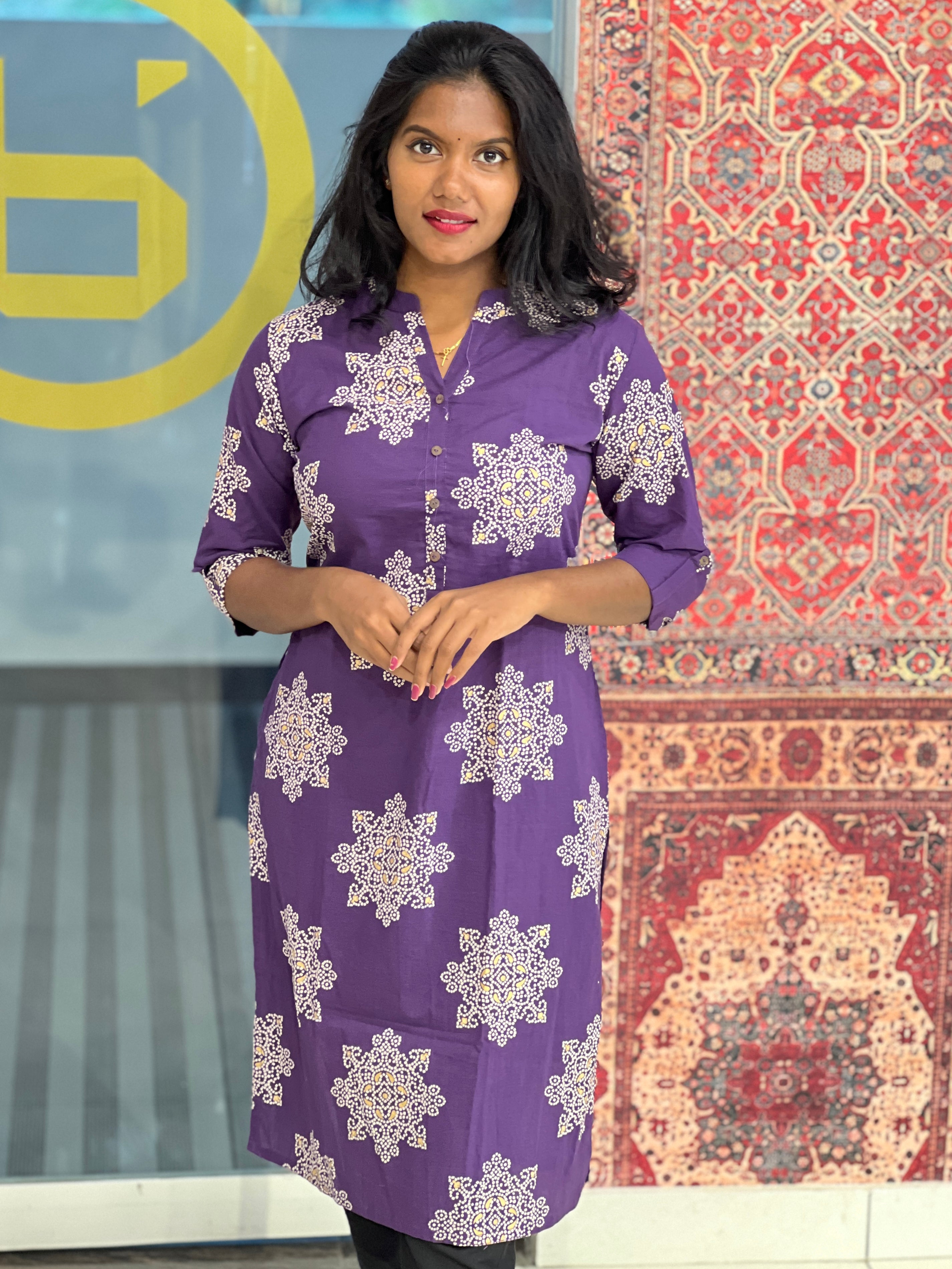 Bandhini Print Patterned Cotton Kurta | PGI149
