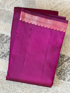 Thin Temple Border Detailed Handloom Kanchipuram Saree | OM195