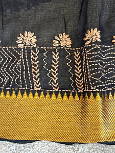 Thread Embroidery Mangalgiri Cotton Saree | SBS1253