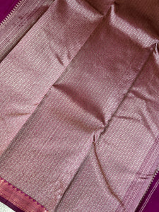 Thin Temple Border Detailed Handloom Kanchipuram Saree | OM195