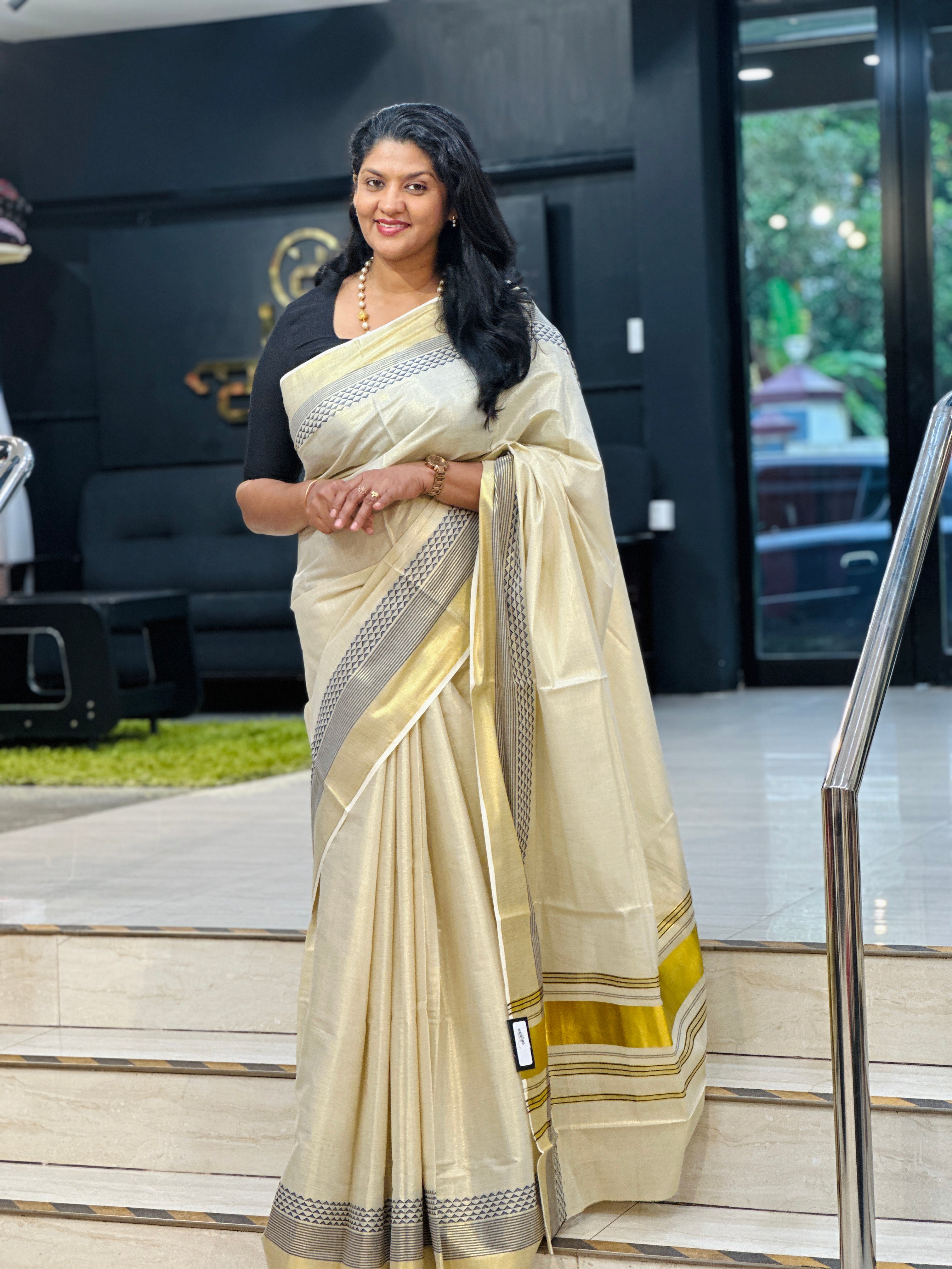 Screen Printed Tissue Saree | RLF111