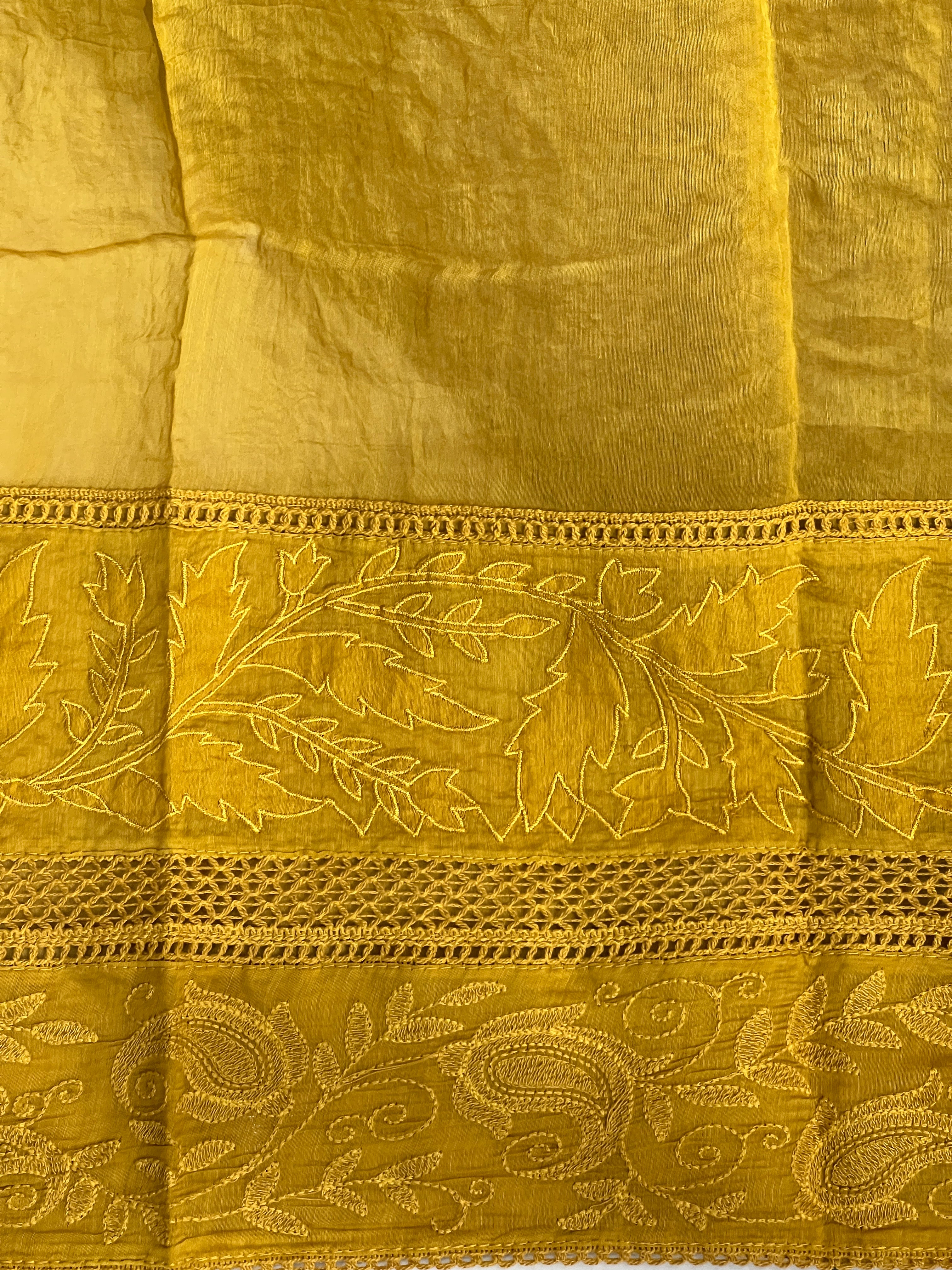 Paisley Embroidery Detailed Pure Kota Saree | MM190