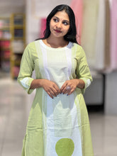 Stripe Printed Cotton Kurta Top & Bottom | DIL122