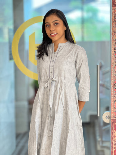 A-Line Patterned Cotton Kurta | DIL151