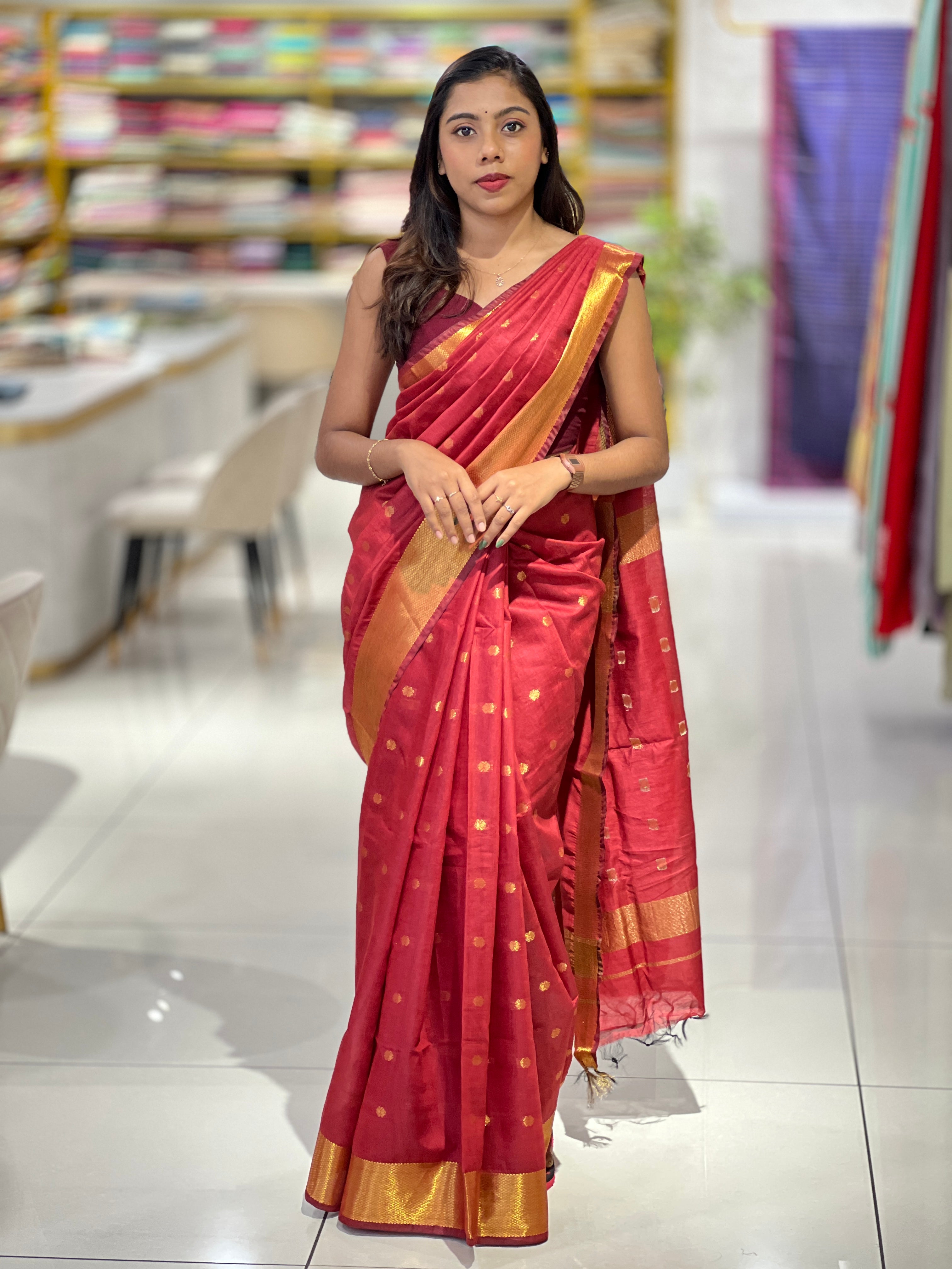 Butta Detailed Semi Silk Saree | NHH561