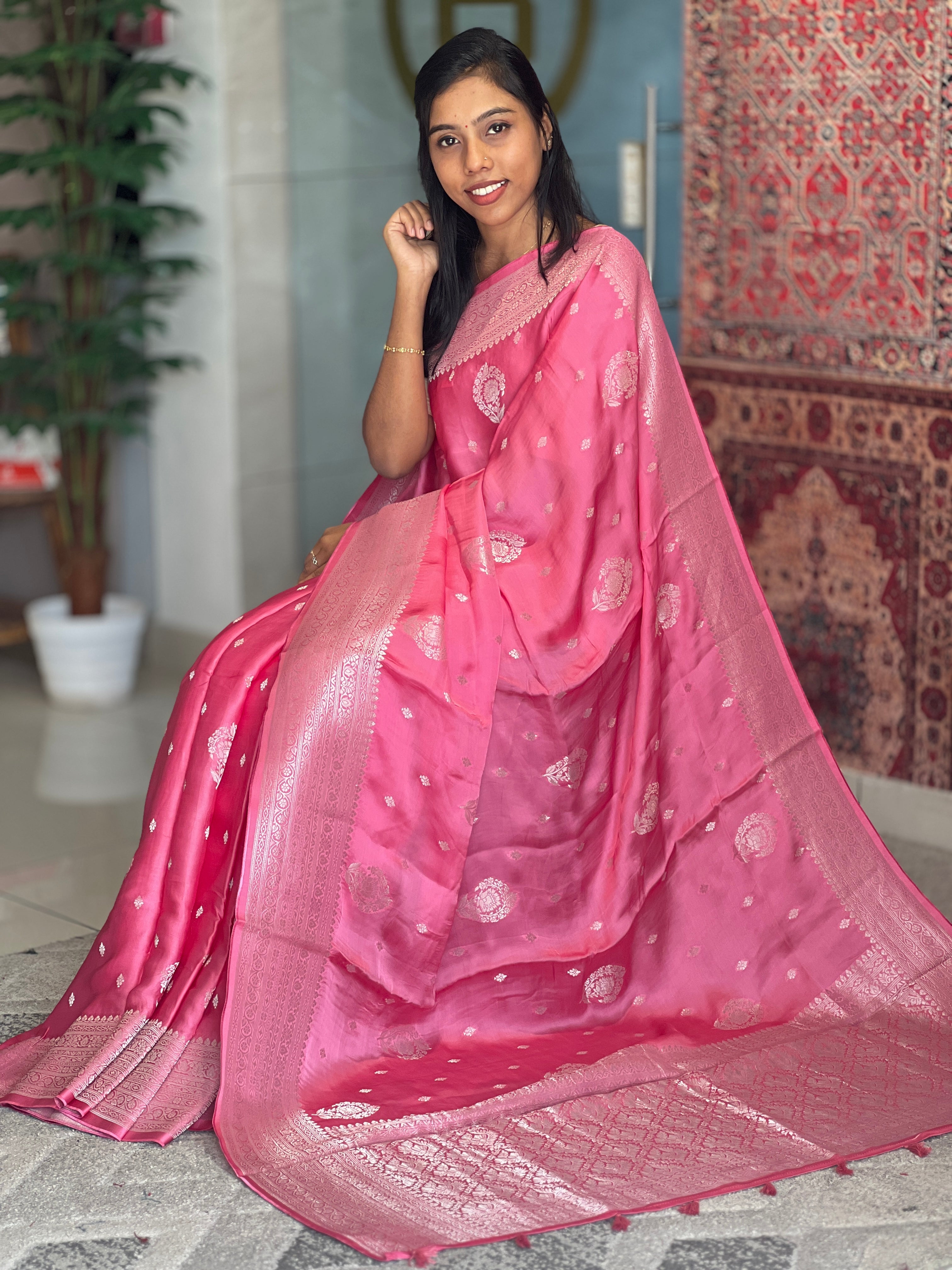 Banarasi Weaving Pattern Kathan Silk Saree | DVS172