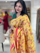 Floral Printed Pattern Chanderi Saree | LP169