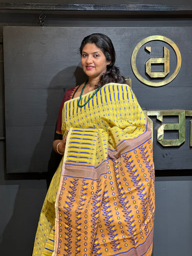 Jamdani Weaving Pattern  Cotton Saree |  RP358