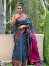 Copper Zari  Weaving Mercerized Cotton Saree | SA170