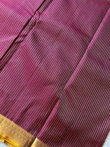 Vertical Patterned Handloom Kanchipuram Saree | OM210