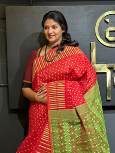 Traditional Jamdani Weaving Pattern  Cotton Saree | RP359