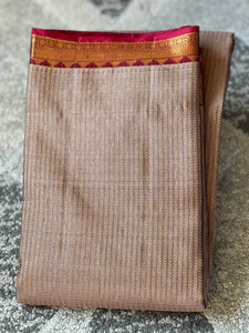 Handloom Vertical Patterned Kanchipuram Saree | OM211