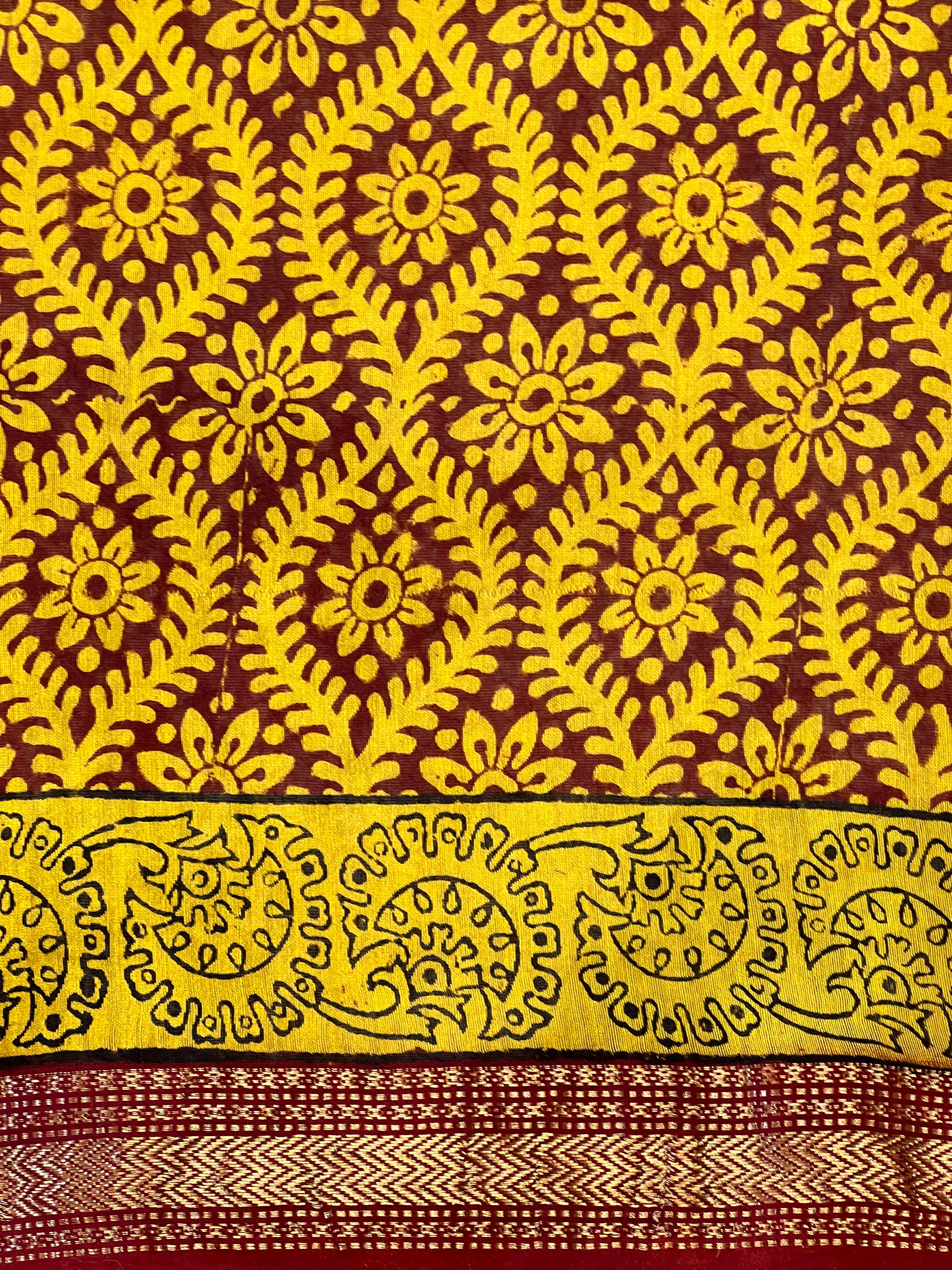 Mangalgiri Border Detailed Chanderi Saree |SVF190