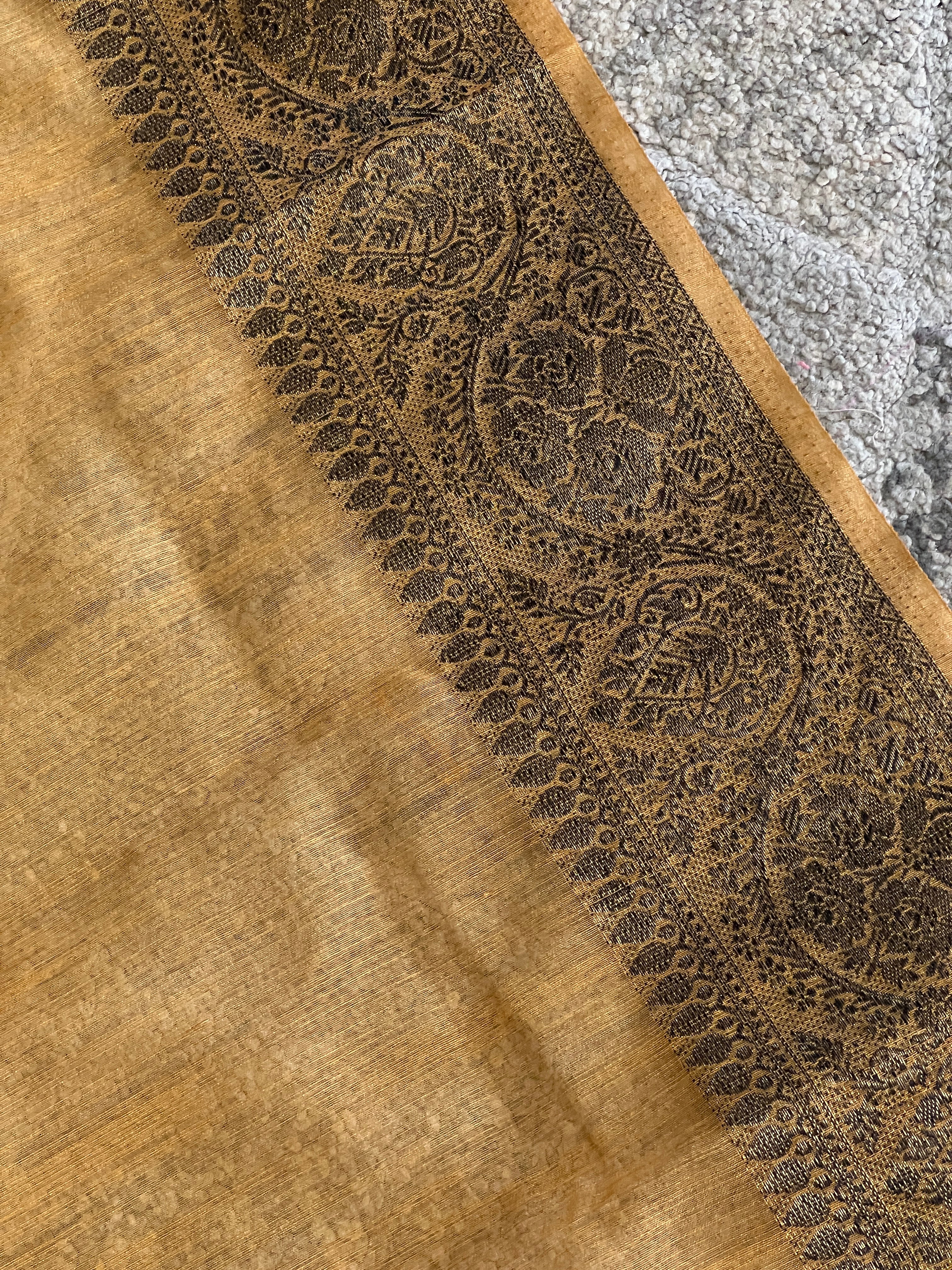 Zari Weaved Border Semi Geecha Saree | YNG489