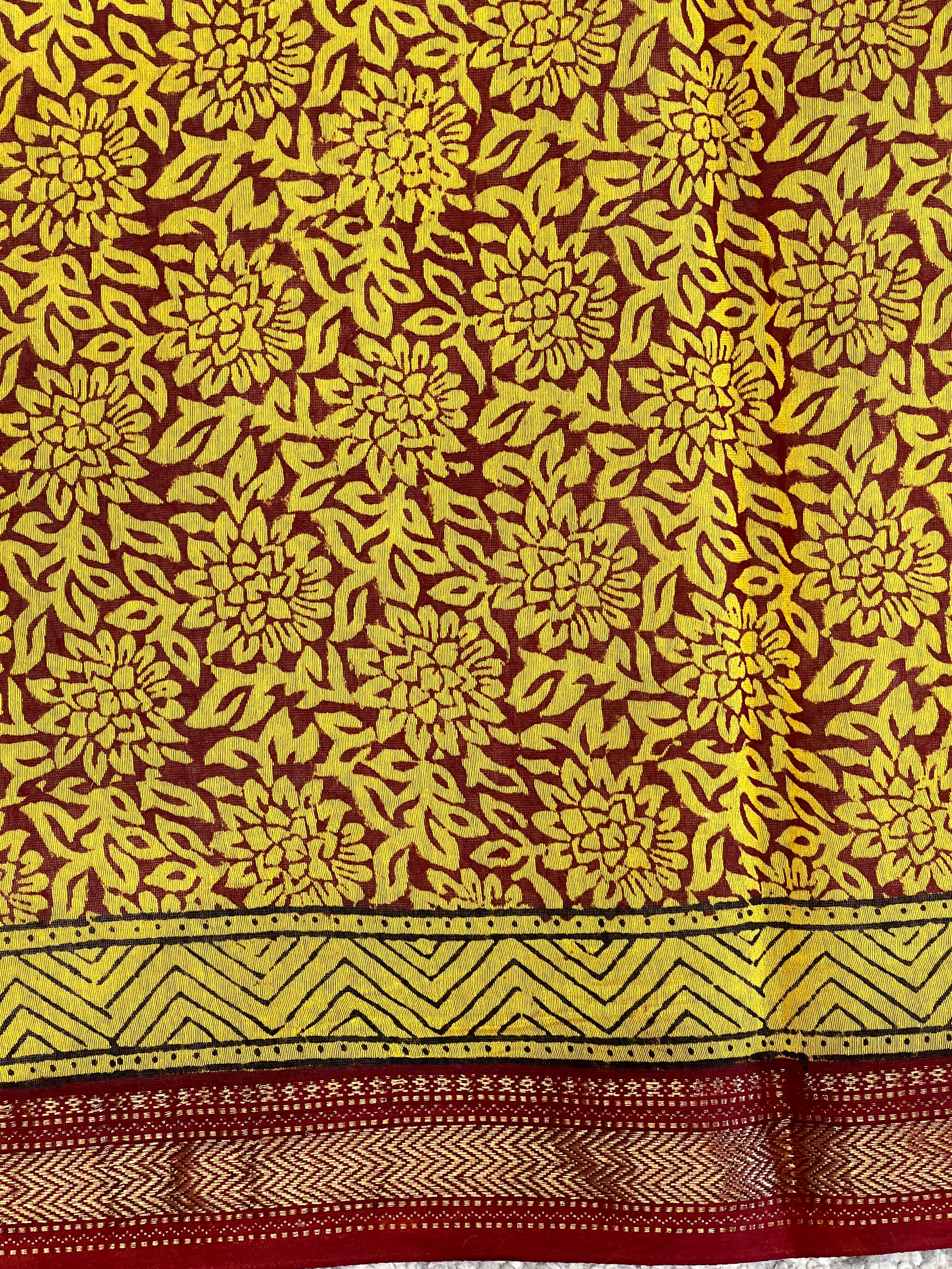 Mangalgiri Border Detailed Chanderi Saree | SVF188