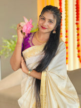 Traditional Tissue Weaving Patterned Semi Silk Saree | SSN177