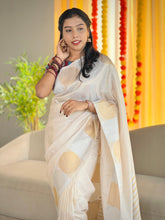 Circular Pattern Tissue Saree | HT103