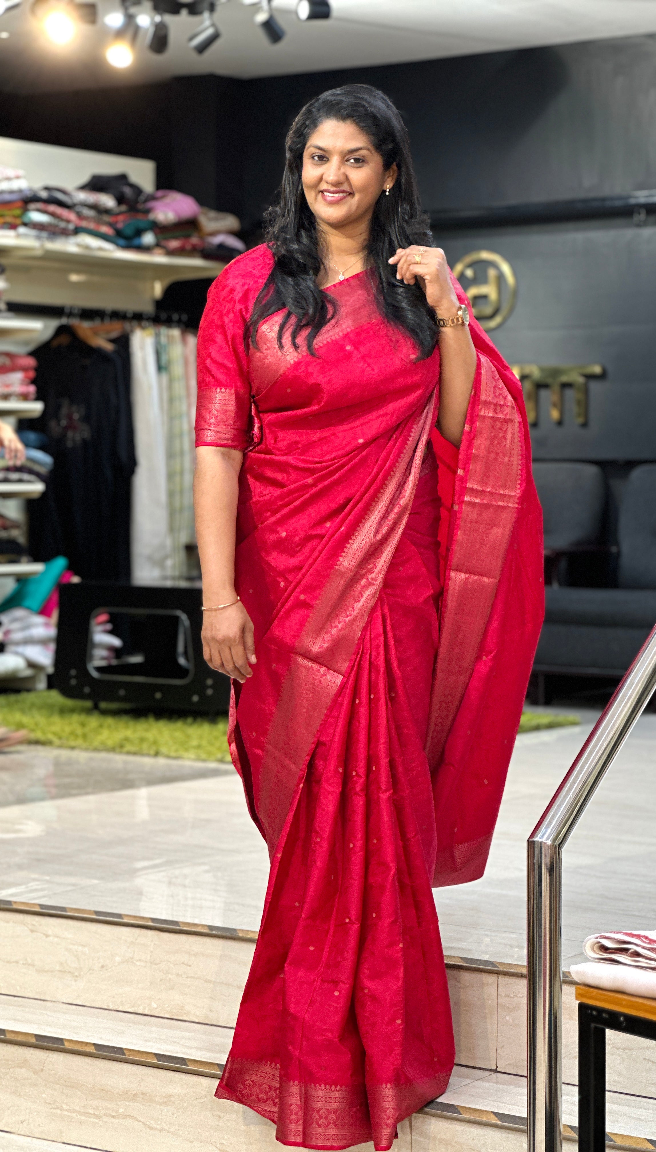 Embossed Woven Soft Silk Saree |  SEN101