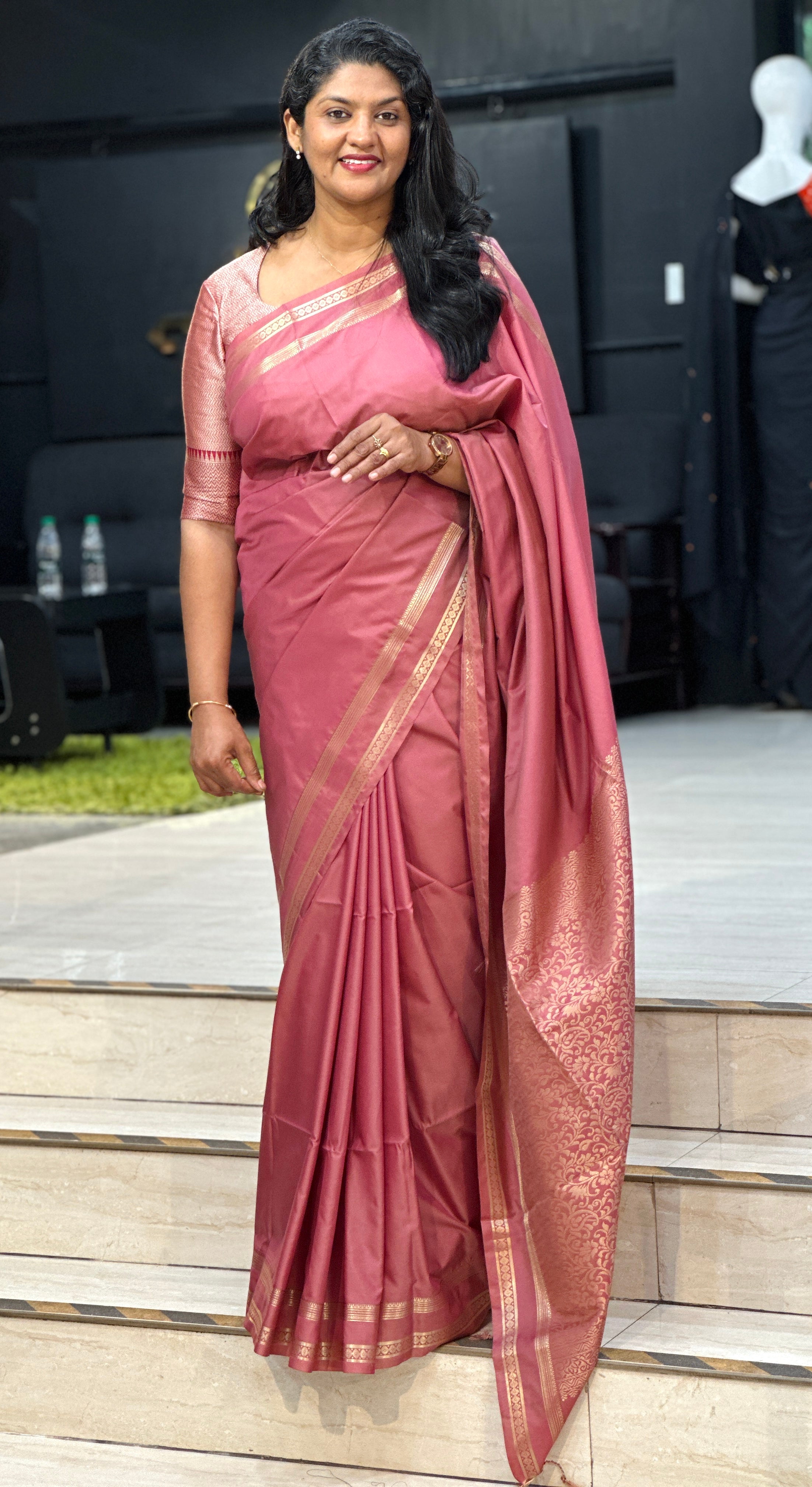 Rettapet Border Pattern Semi Silk Saree | LPR135
