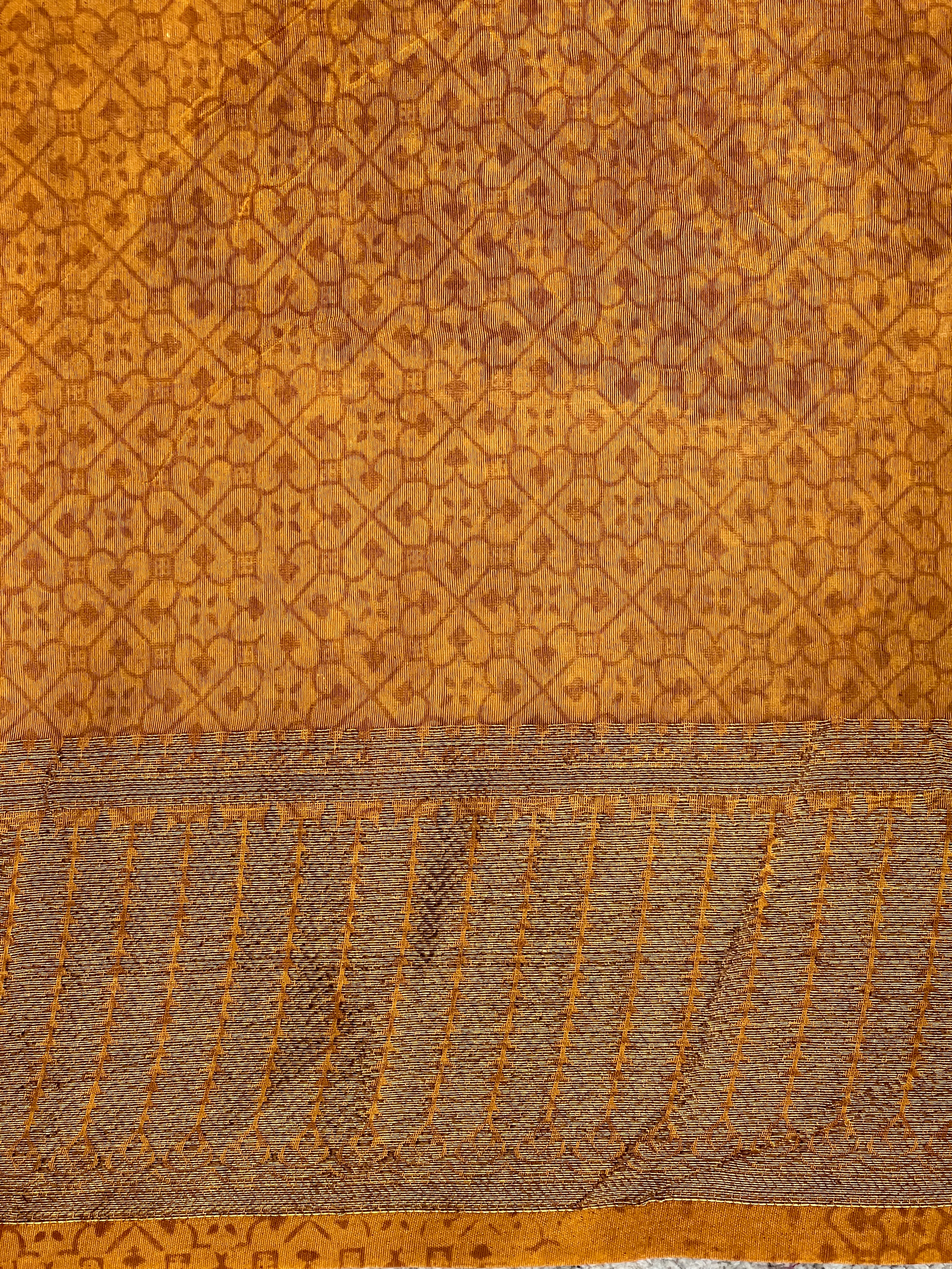 Dot Print Patterned Chanderi Saree | RGD942R