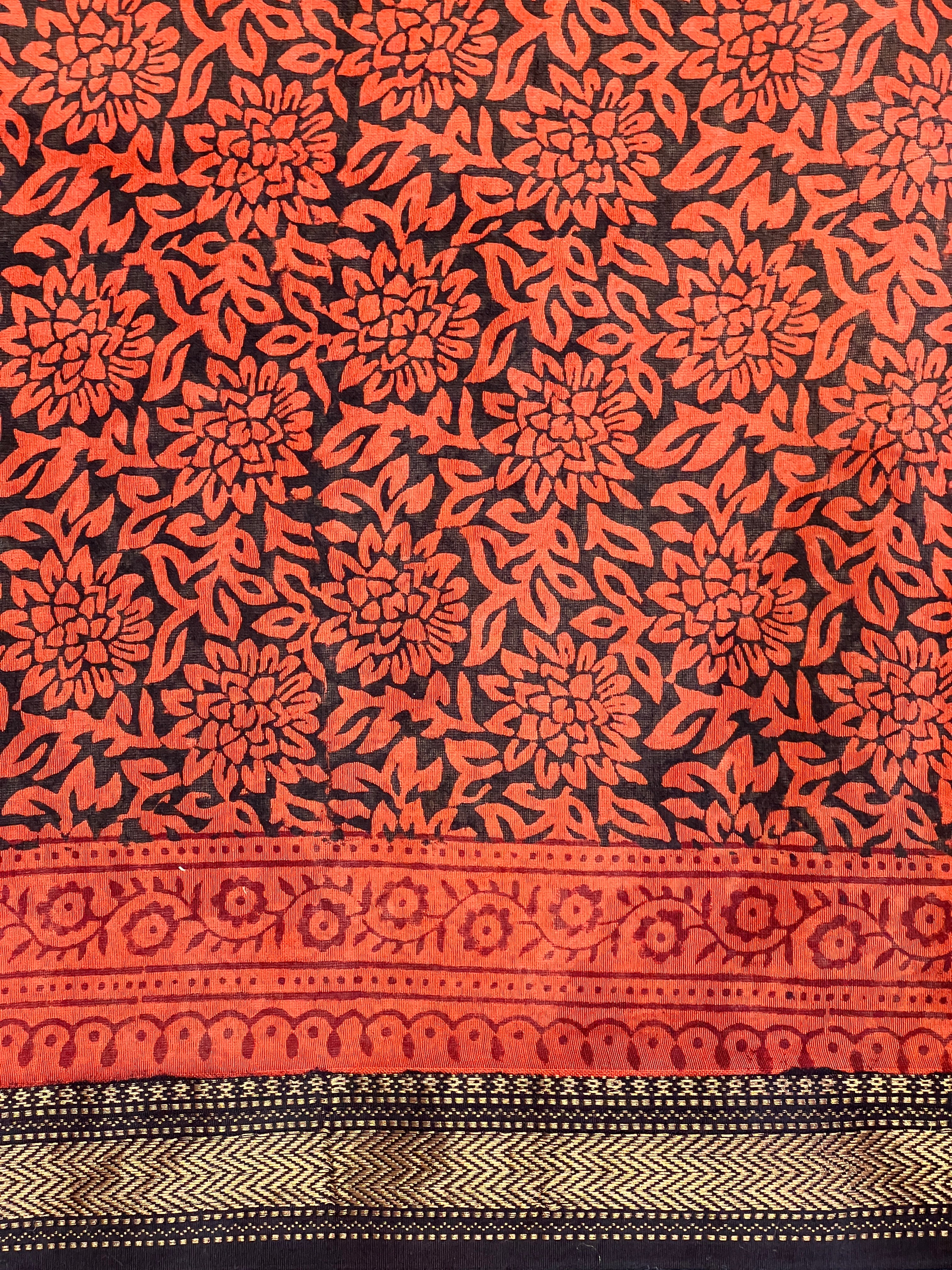 Mangalgiri Border Detailed Chanderi Silk Saree | SVF201