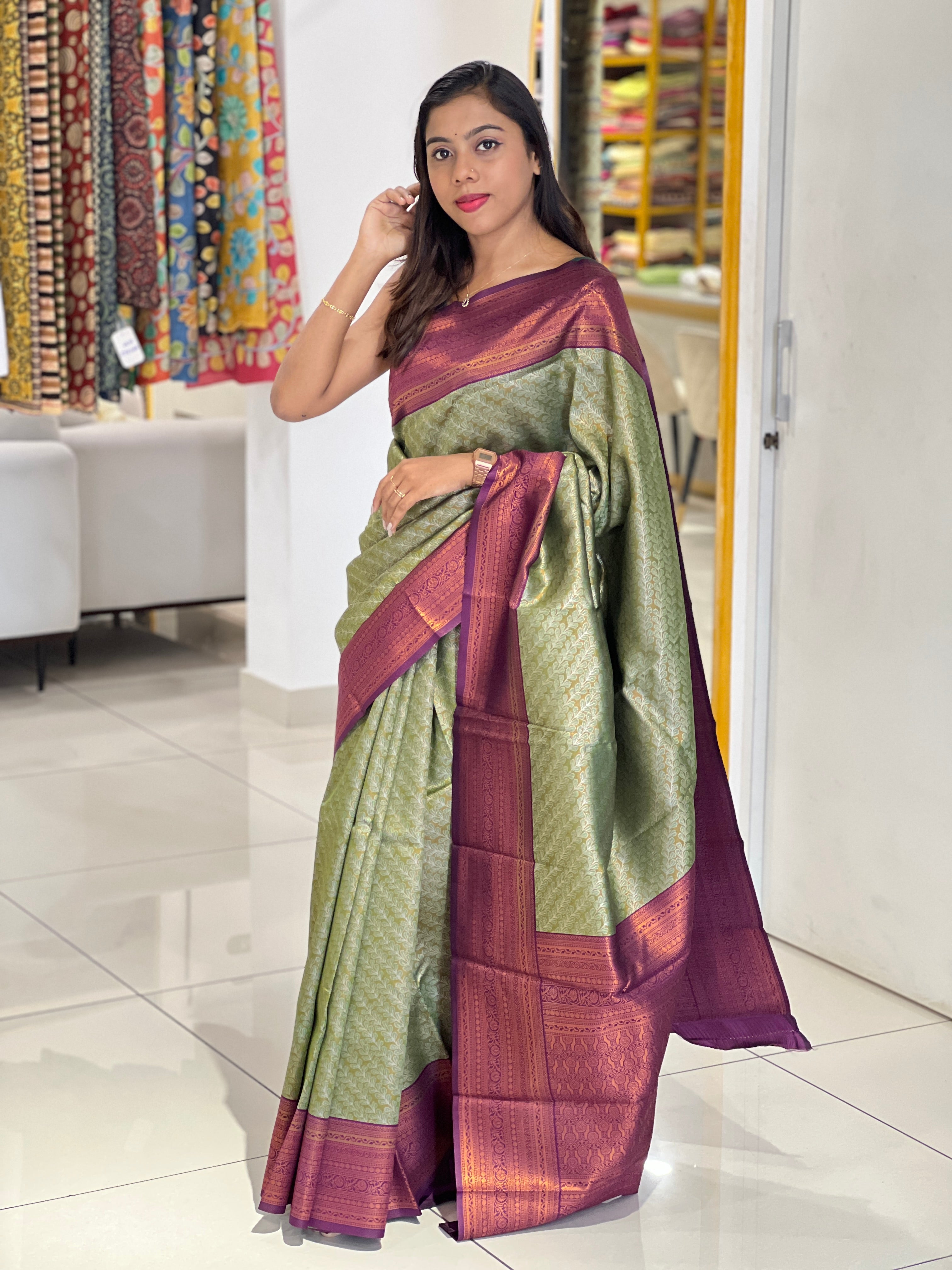 Zari Woven Semi Silk Saree | RMP156