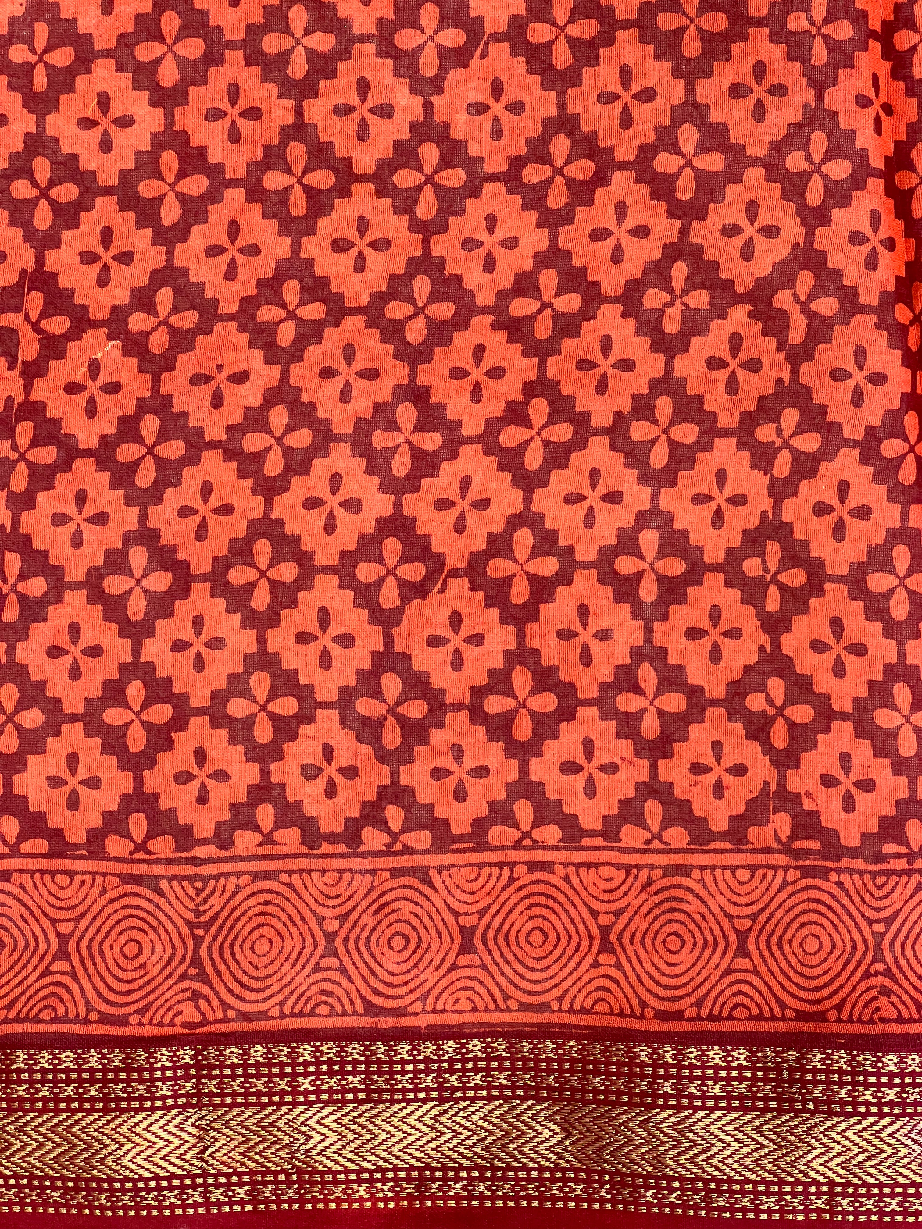 Mangalgiri Border Detailed Chanderi Silk Saree | SVF202