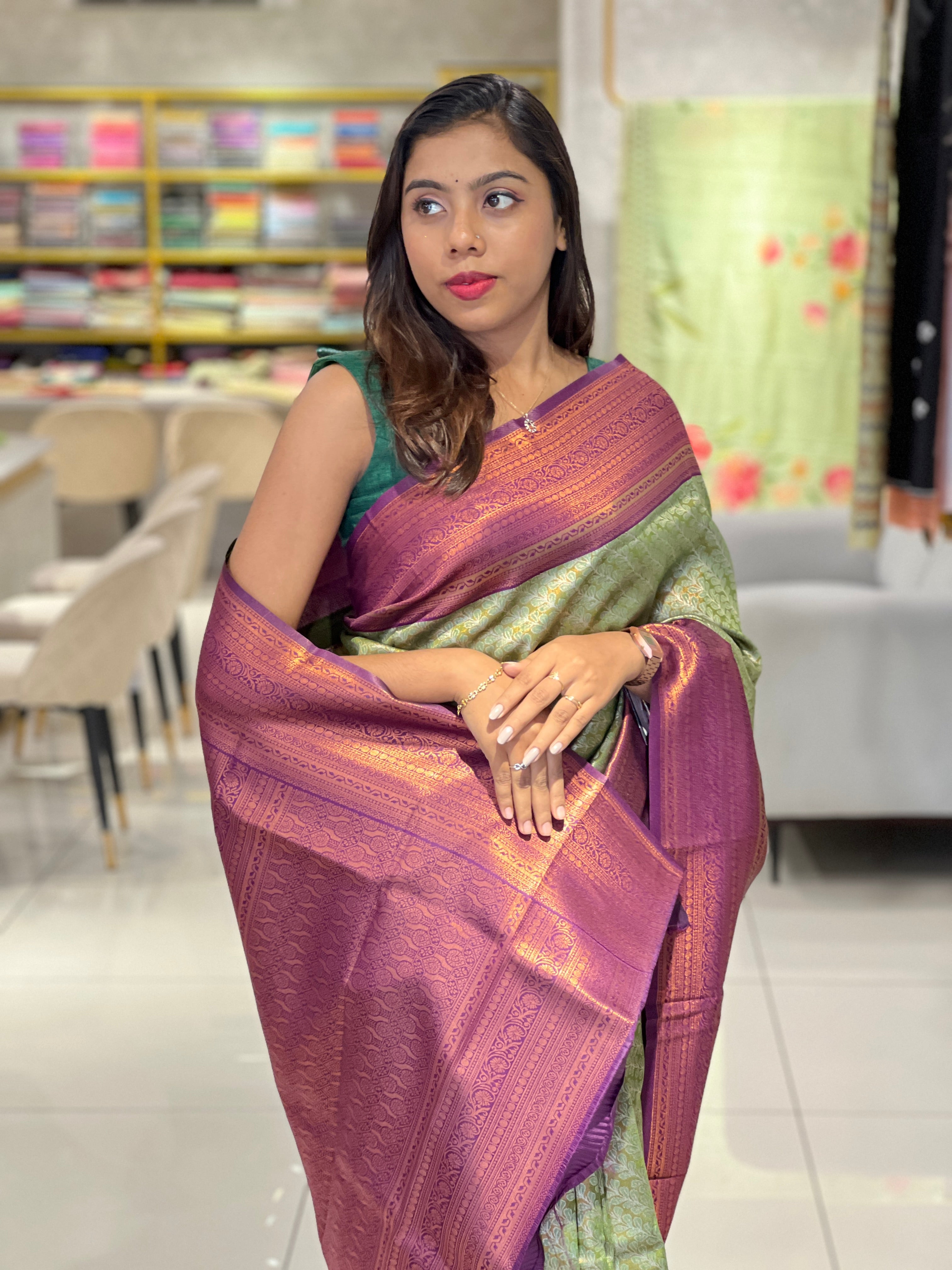 Zari Woven Semi Silk Saree | RMP156