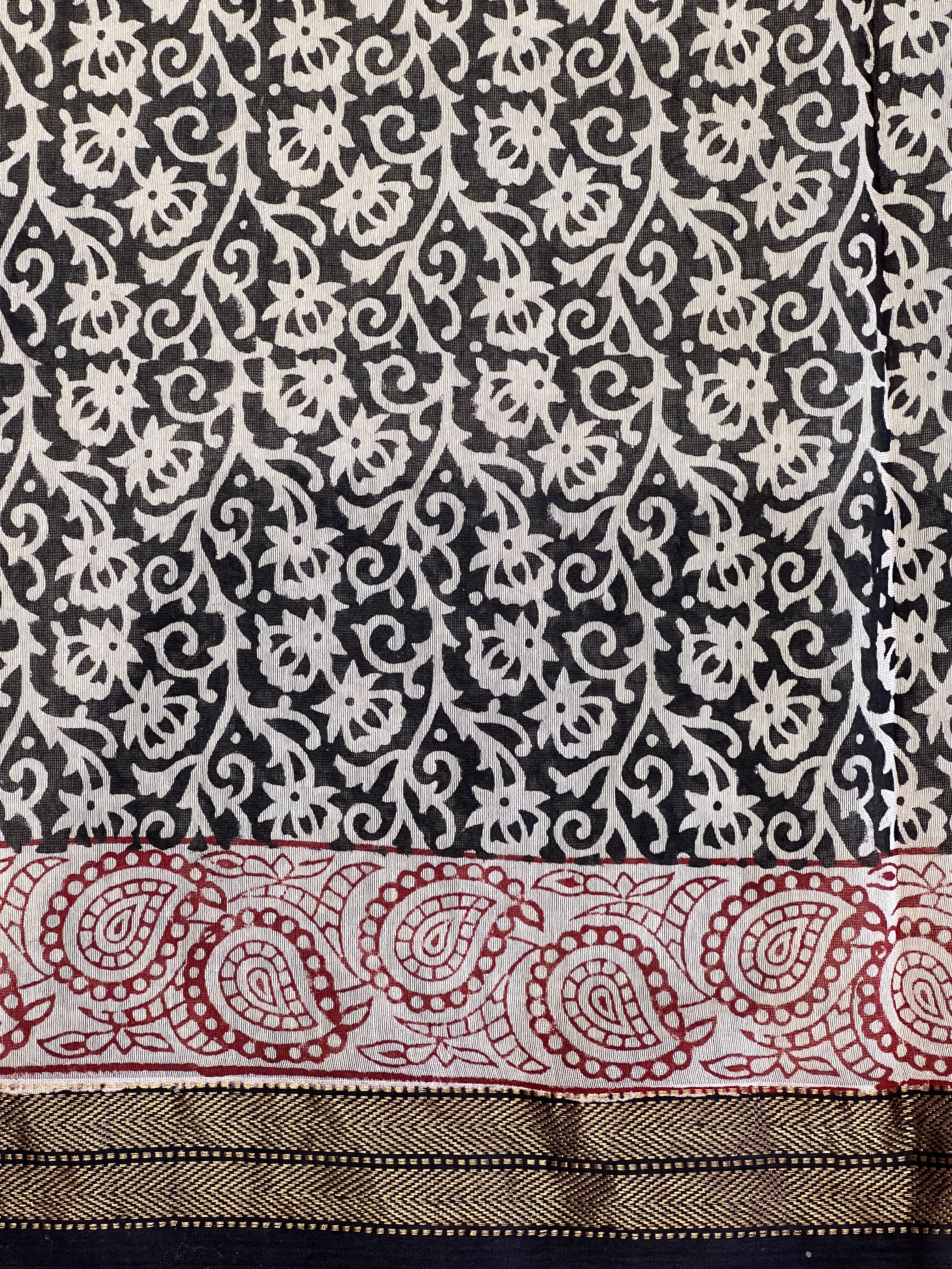 Mangalgiri Border Detailed Chanderi Saree | SVF194